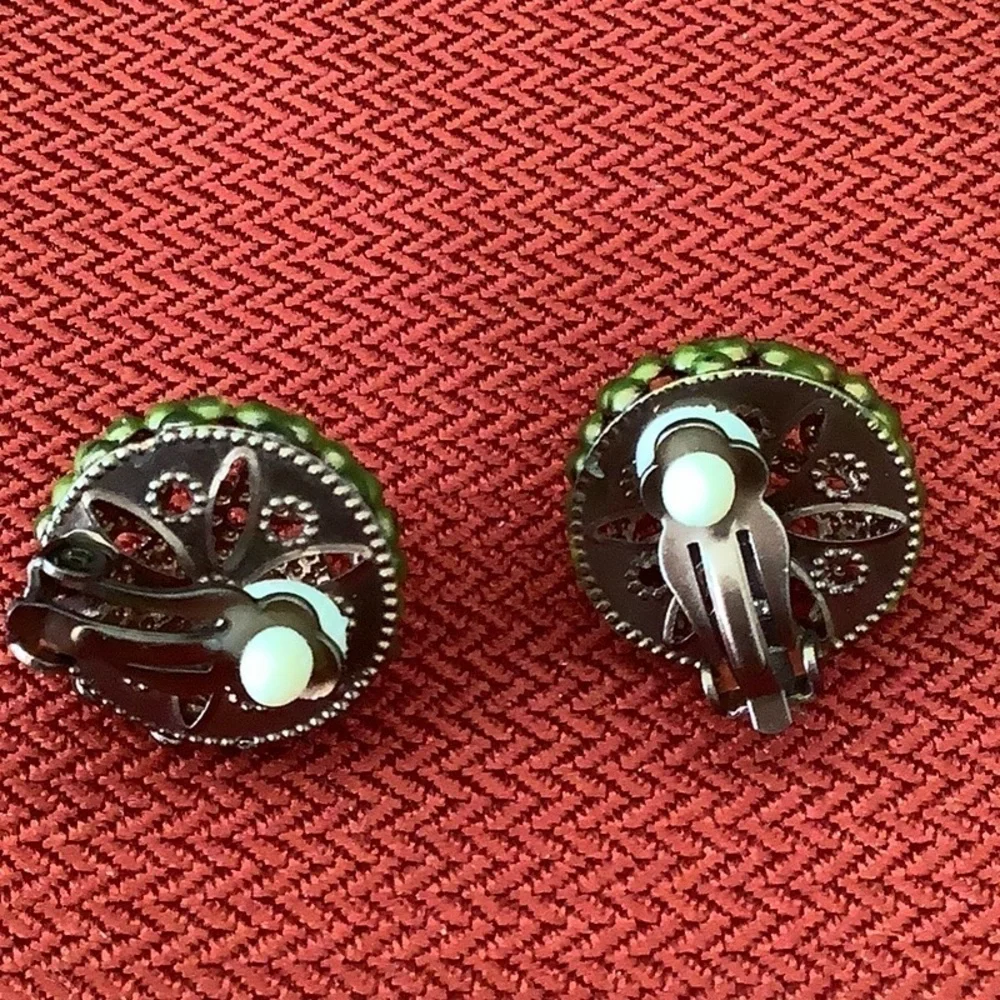 Vintage clip on earrings